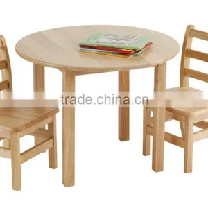 High Quality Hot Selling Kid's Wooden Table and Chairs Classroom Desk and Chair Quality Choice thumbnail-6