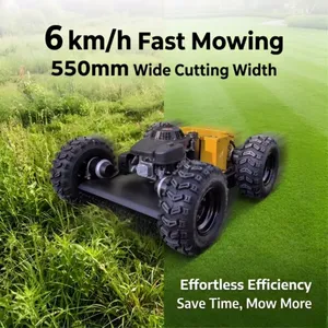 VTW550-90 Wireless 4 Wheel Lawn Mower Robot With Long Lasting Battery Performance for Efficient Grass Cutting thumbnail-1