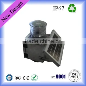 12V Solar Led Flashing Warning Light ( Airport, Coast, Beacon, Buoy,Ship,Yacht ) thumbnail-1