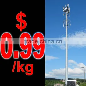 Four Legged Lattice Angle Steel Microwave Communication Tower Made in China thumbnail-1