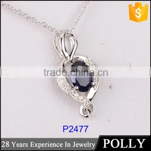 Custom Fancy Pure Silver Chain Pendant Necklace Deisign thumbnail-1