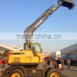 Wheel Excavator, Excavator for Sale, Hydraulic Excavator,8T Wheel Excavator, Mini Excavator, Excavator thumbnail-1