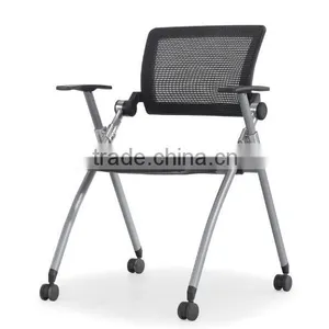 Mesh Fabric Office Chairs With Writing Board and Blue Color Seat thumbnail-4