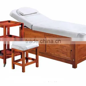 OEM Beauty Salon Equipment Professional Nugabest Massage Bed Wooden Portable Foldable Folding Massage Table Couch Bed thumbnail-4