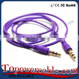 Good Mobile Phone Accessories 3.5mm Auxiliary Input Audio AUX Car Cables thumbnail-3