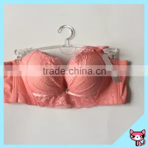 OEM Functional Silk Ribbon Small Cup Pink Girl Bra thumbnail-1