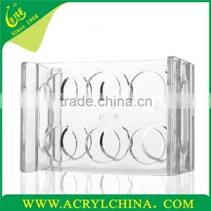 Acrylic 6 Hole Cup Holders/wine Cup Holders Perspex/bar Supplies Lucite thumbnail-2