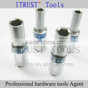GS KING TOOLS 1/2" DR Deep Sockets Standard Industrial Socket WR8020 thumbnail-1