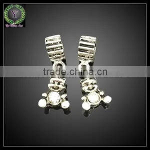 Bear Shape Zinc Alloy Pendant,metal Keychain,metal Tag thumbnail-1