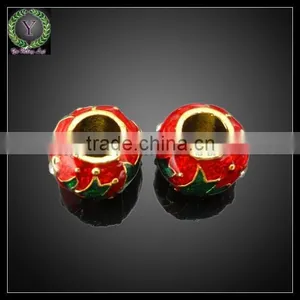 2015 Newest Red Big Hole Beads Zinc Alloy Anatomical Round Pendant for Charm Necklace thumbnail-1