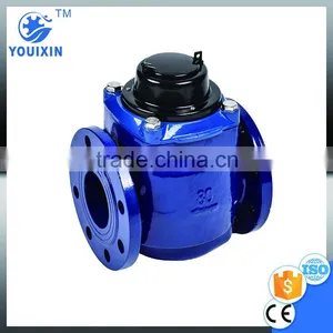 WS 50~150Vertical Vane Wheel Woltman Direct Reading Magnetic Detachable Mechanical Cast Iron Industrial Woltman Flow Water Meter thumbnail-3