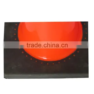 High Quality Traffic Cone Black Base Fluorescent Road Cone thumbnail-3