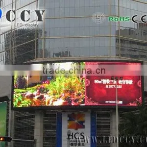 China Factory Virtual P10 Outdoor Full Color Curved Led Display/2R1G1B HD Free Xxx Movie Led Screen thumbnail-2