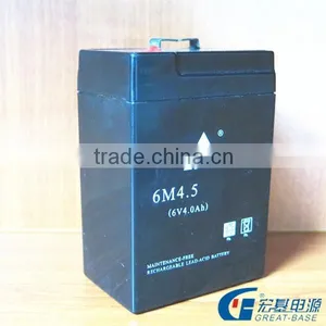 Sealed Maintanence Free Valve Regulated Battery Lead Acid Battery for Ups 6V 4AH thumbnail-1