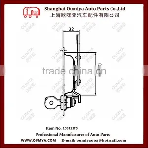 Polished Stainless Steel Truck Toolbox Latch Locks 105121TS thumbnail-5