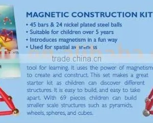 Magnetic Teaching Aid Magnetic Construction Kit thumbnail-1