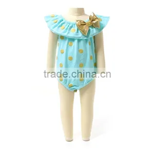2016 Kaiya Wholesale Chirlden Boutique Clothing Printed Fabric Baby Romper thumbnail-2