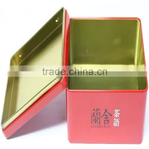 Rectangular-shaped Vintage Tea Tins,Tin Tea Containers thumbnail-1