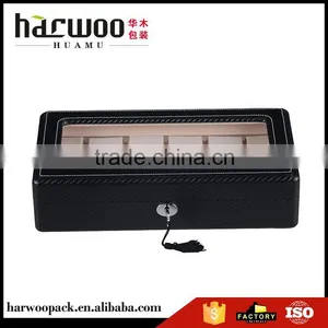 HOT SALE Good Quality Small Round Leather Watch Box Wholesale thumbnail-1