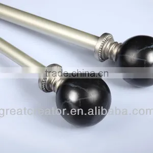 Model of Living Room Curtain Rod Set With Stone Dome Curtain Finials thumbnail-5