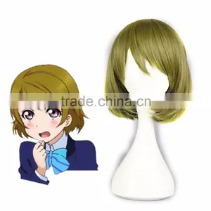 Fashion Style Wig Hair Love Live! Koizumi Hanayo Cosplay Wig Light Green Color Anime Hair High Temperature Wire Wig+Hairnets thumbnail-1