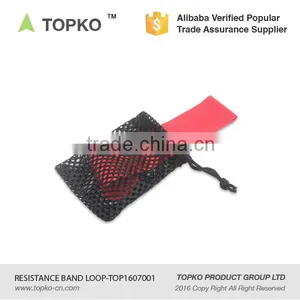 TOPKO Latex Material Custom Stretch Elastic Loop Set of 5 With Mesh Bag Fitness Resistance Band thumbnail-2