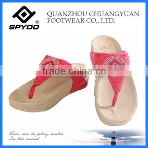 Light Weight High Heel Wedge Flip Flop Sandal thumbnail-1