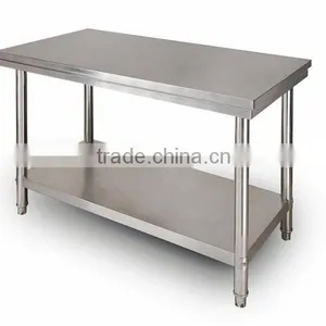 Hotel Restaurant Kithen Equipments Stainless Steel Work Table With Shelves thumbnail-3