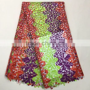 Hot Selling African Embroidery Lace Cord Lace Fabric Supplier Indian Fabric Wholesale Quality Choice thumbnail-6