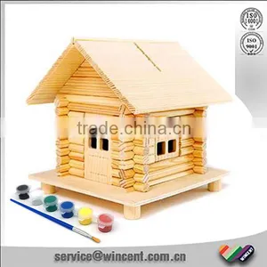 Kid's DIY Wooden Piggy Bank House for Christmas Gift thumbnail-1