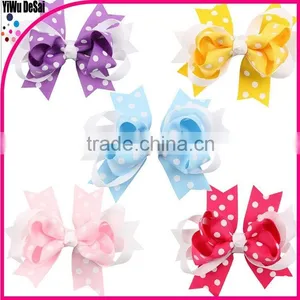 Popular Girls Hair Clips With the Cute Ribbon Bowknot Hair Accessory thumbnail-4