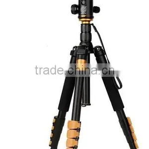 QZSD-Q570A 62'' Professional Golden Aluminum13'' Folded Video DSLR Digital Camcorder Camera Tripod Monopod thumbnail-3
