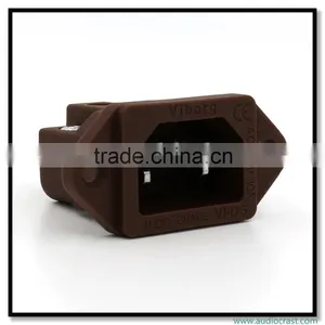 OEM Pure Copper Power Socket Rhodium Plated Power PLUG thumbnail-3