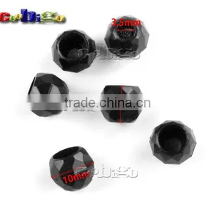 9/64"(3.5mm) Hole Plastic Beads Bell Stopper Cord Ends For Apparel Sportwear Accessories #FLS196-B thumbnail-1