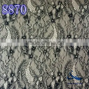 100% Nylon Warp-knitted Lace Fabric Factory Stock Supply 8870 thumbnail-4