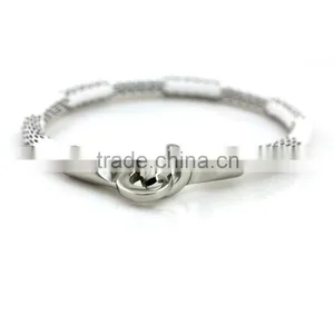 Faux Leather Wrap Bracelets,316 Stainless Steel Fake Leather Cuff ,fashion PU Wristbands thumbnail-1