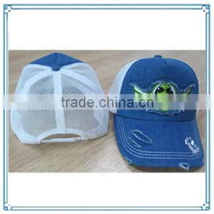 Wholesale 5 Panel or 6 Panel Washed Mesh Trucker Cap and Hat thumbnail-1