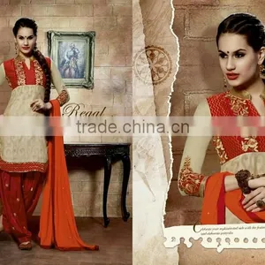 CHANDERI DESIGNER SALWAR KAMEEZ thumbnail-6