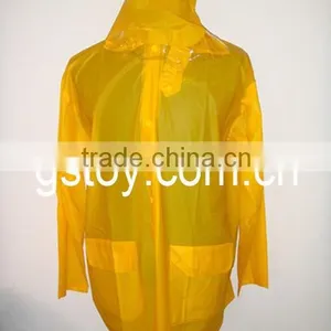 PVC Waterproof Yellow Adult Motorcycle Raincoat thumbnail-1