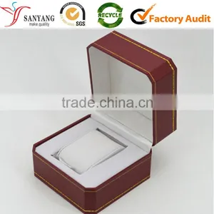 PU Engraved Leather Cover EVA Insert Pillow Rustic Watch Box thumbnail-3