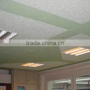 Wood Fiber Cement Board Gypsum Acoustic Ceiling Tiles thumbnail-1