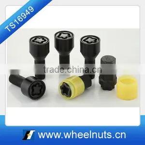 Black Zinc Wheel Lock Hub Bolts thumbnail-2