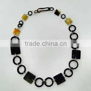 Eco-friendly Nice Black Water Buffalo Horn Necklace Jewelry Made in Vietnam thumbnail-1