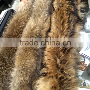Factory Direct Wholesale Price Square Raccoon Fur Collar /raccoon Dog Fur Collar thumbnail-4