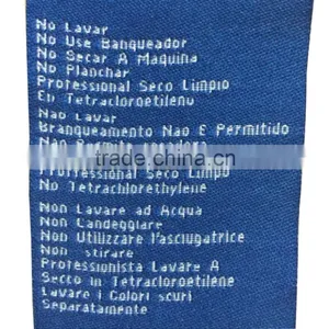 Factory Direct Care Label Blank Clothing Labels Polyester Care Label thumbnail-2