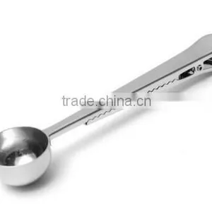 Stainless Steel Coffee Measuring Spoons With Clip thumbnail-1