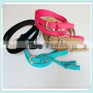 New Style Lady Leather Belts Leather Belts With Alloy Buckle PU Skinny Belts thumbnail-1