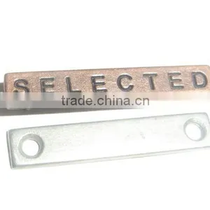 High Quality Metal Tag /label With Engraved Logo for Garment/bag thumbnail-1