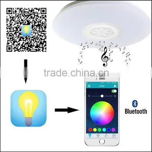 LED 40W Dimmable LED Music Ceiling Lights With Bluetooth Speaker, Color Temperature Adjustable Quality Choice thumbnail-2