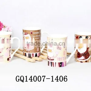 Liling 11oz Standard Size New Bone China Cups With Decals and Cheap Sale thumbnail-6